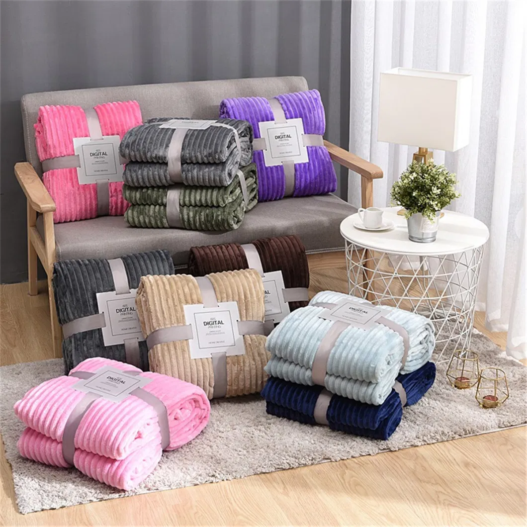 Chunky Knit Blanket Minky Fleece Blanket Thick Blanket Emergency Blanket