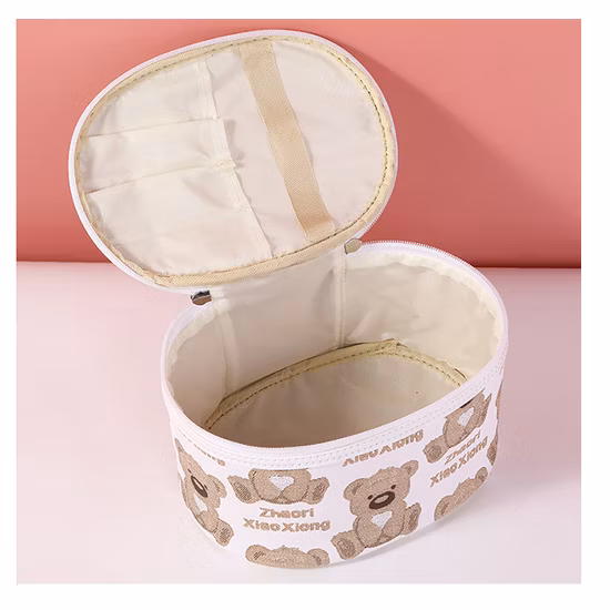 개인화된 작은 메이크업 가방 PU 여행 화장품 주머니 휴대용 세척 화장품 가방